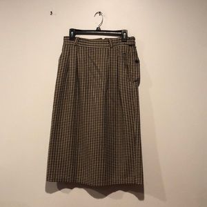 Nathanial Stone Vintage Tweed Pleated Pencil Skirt